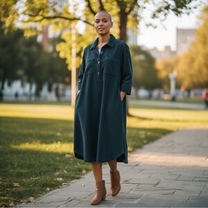 J.Jill Wide wale Corduroy Dress in Peacock Size XL